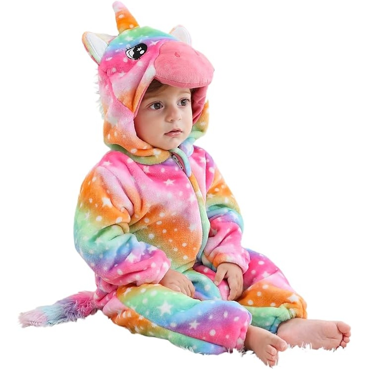 pilou pilou licorne bu00e9bu00e9 arc-en-ciel