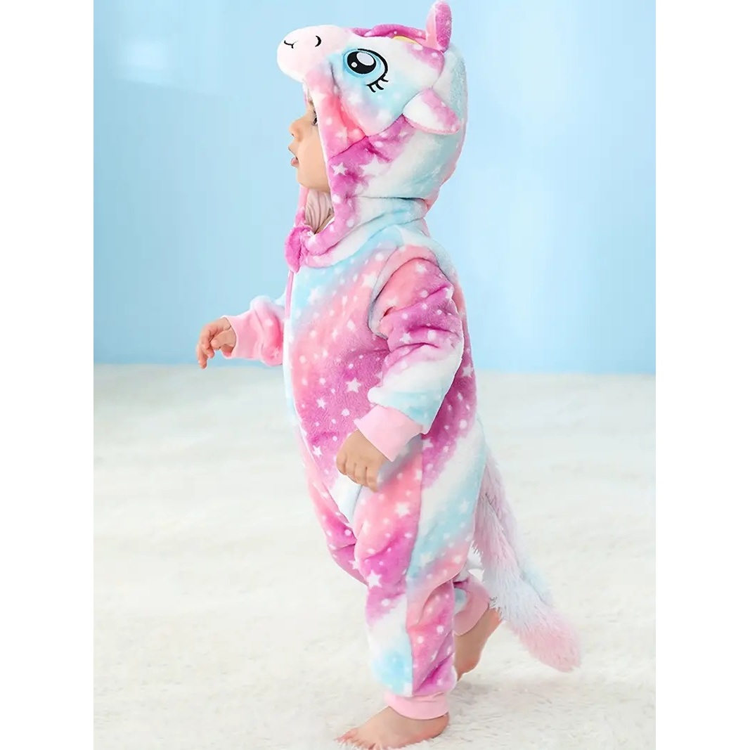 pyjama pilou pilou licorne bu00e9bu00e9 multicolore