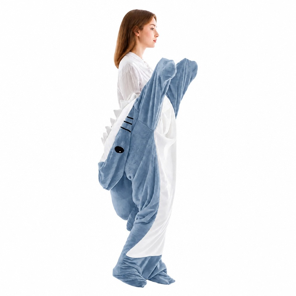 Pilou Pilou Couverture Requin Bleu